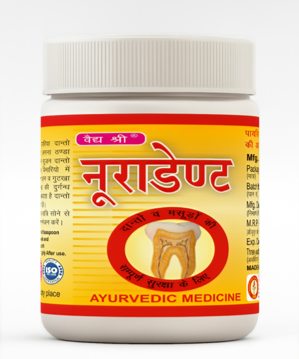 Nuradent Ayurvedic Tooth Powder – Natural Care for Teeth & Gums(100 Gm.)